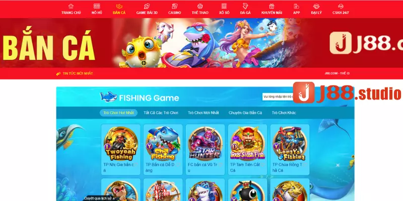 Bắn cá đổi thưởng J88 cổng game giải trí hấp dẫn nhất 2026 - BIVEGU.NEWS